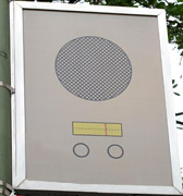 Schild mit Radio