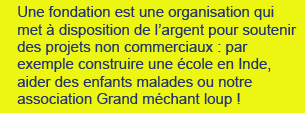 explication du mot fondation