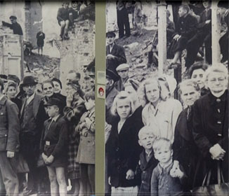 Photos in the entrance of the Allied Museum in Berlin