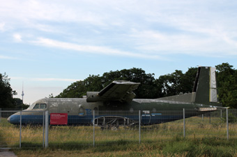 Former training plane of the airport's fire department