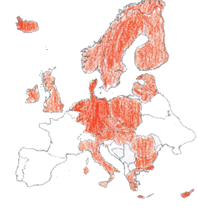 Europakarte mit Weihnachtsfeiern - Weihnachten in Frankreich kinderleicht erklrt